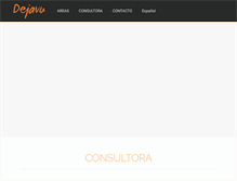 Tablet Screenshot of consultoradejavu.cl
